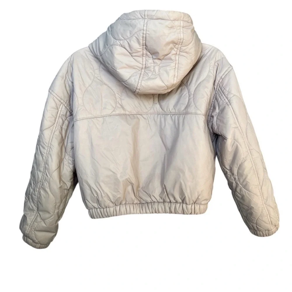 Old Navy Girls Hooded Water-Resistant Lightweight Quilted Jacket Pink